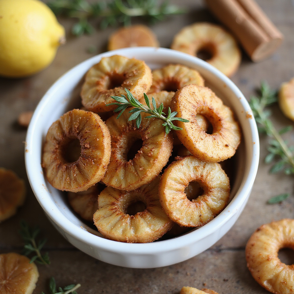 Picture of Dried Apple Rings Recipe: Naturally Sweet Snack in 4 Easy Steps - Time ...