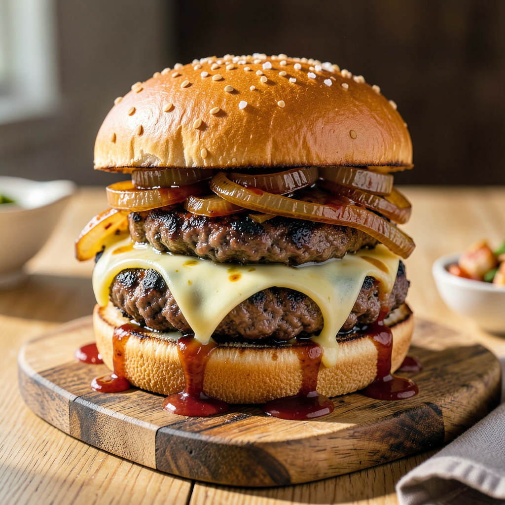 BBQ Onion Burger Recipe: Juicy and Flavor-Packed Classic - Time to Recipe