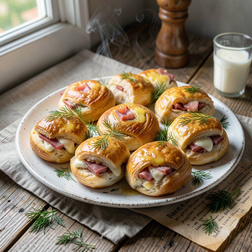 Ham and Cheese Kolache Recipe: Fluffy Baked Pastry with Savory Filling