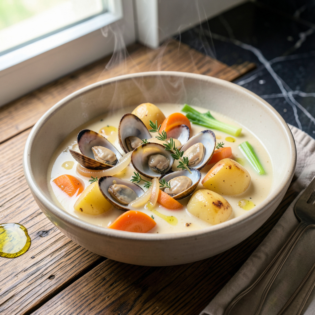 Mos Clam Chowder Recipe: New England Creaminess With Smoky Bacon Depth