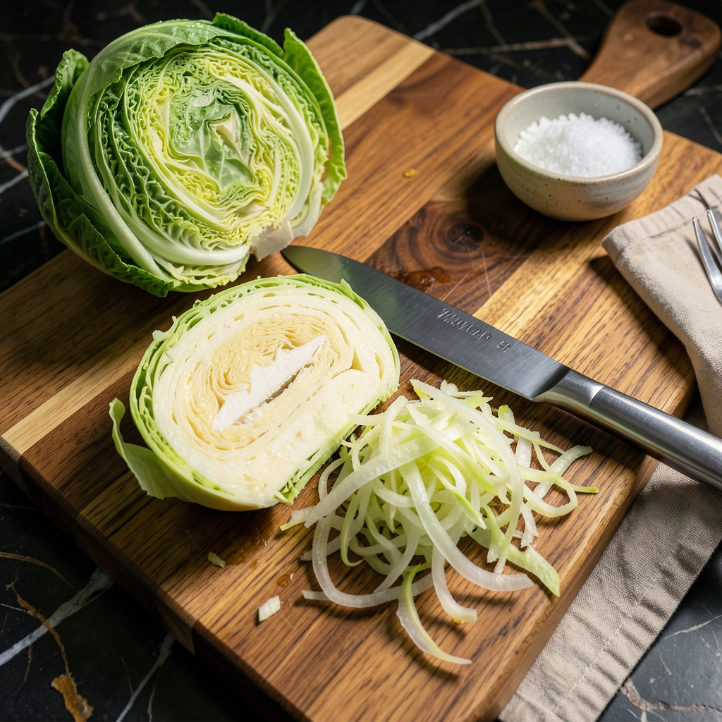 How to Thinly Slice Cabbage: The Knife Technique for Even Slaw and Stir-Fry