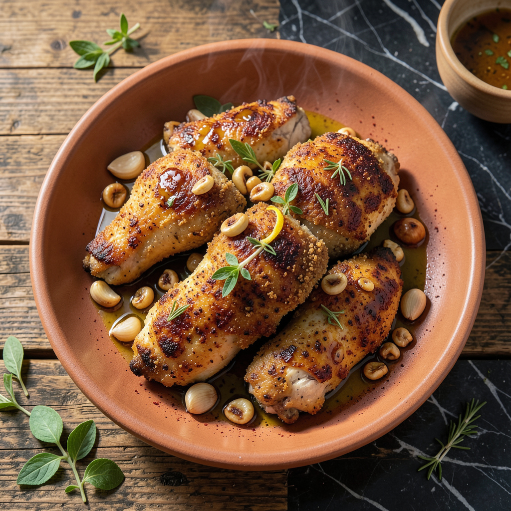 Basque Garlic Fried Chicken Recipe: Golden Crust With Aromatic Punch