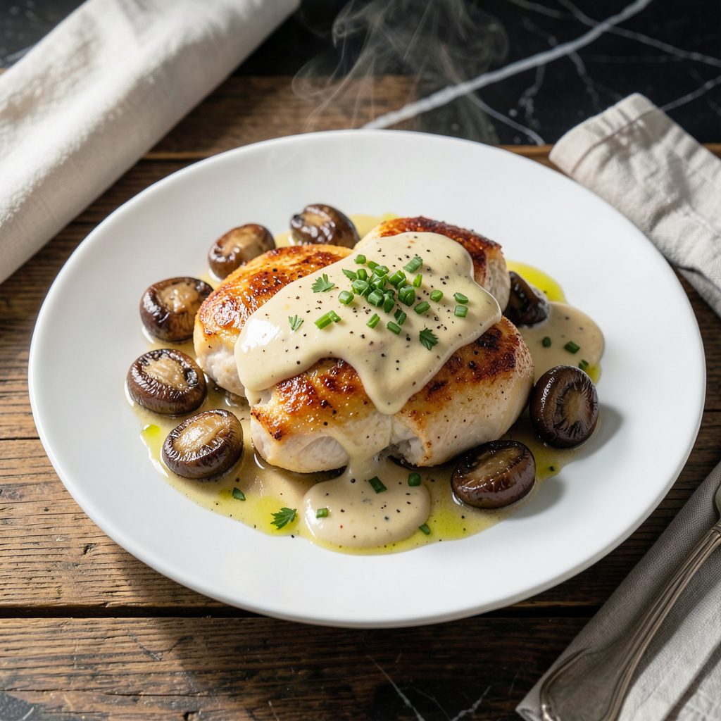 Chicken Alexander Cook Recipe: Creamy Mushroom Sauce With Tender Chicken