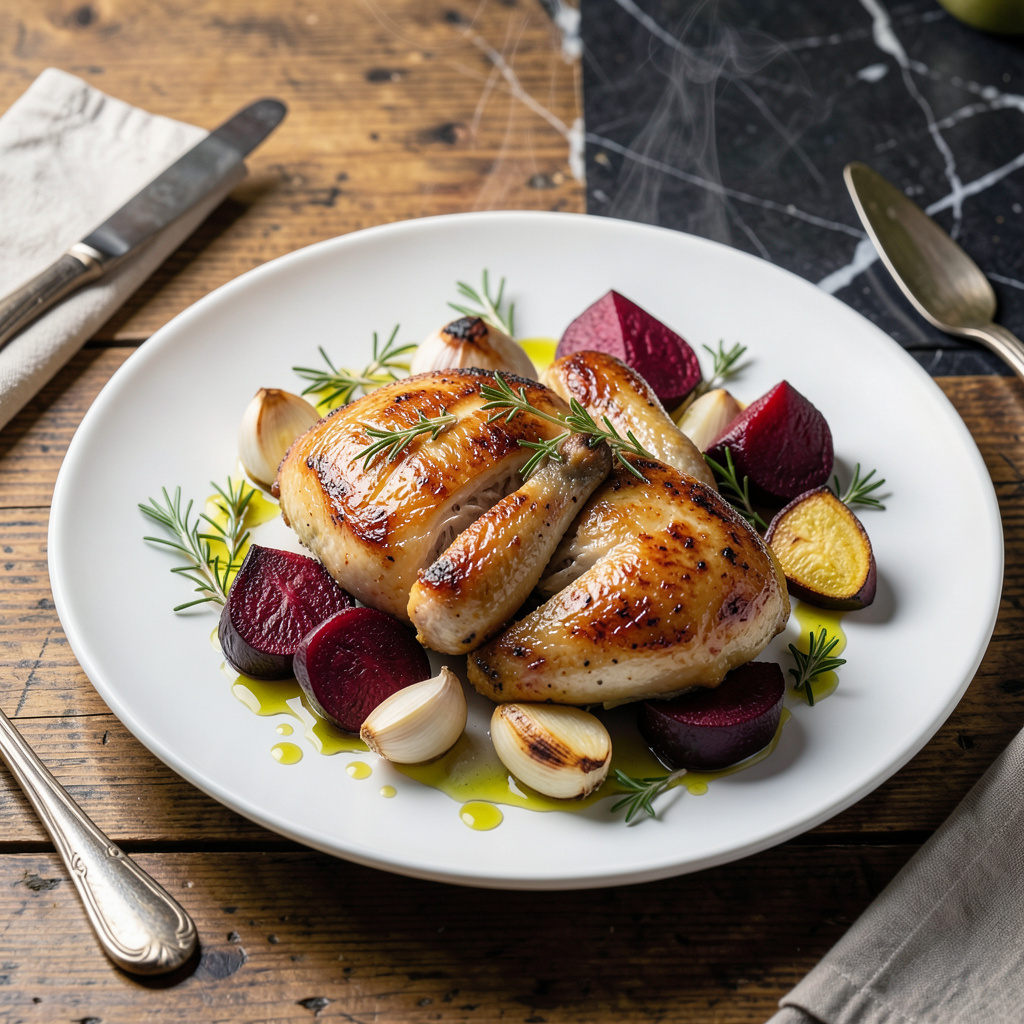 Chicken and Beets Recipe: Earthy Sweetness with Herb-Infused Glaze