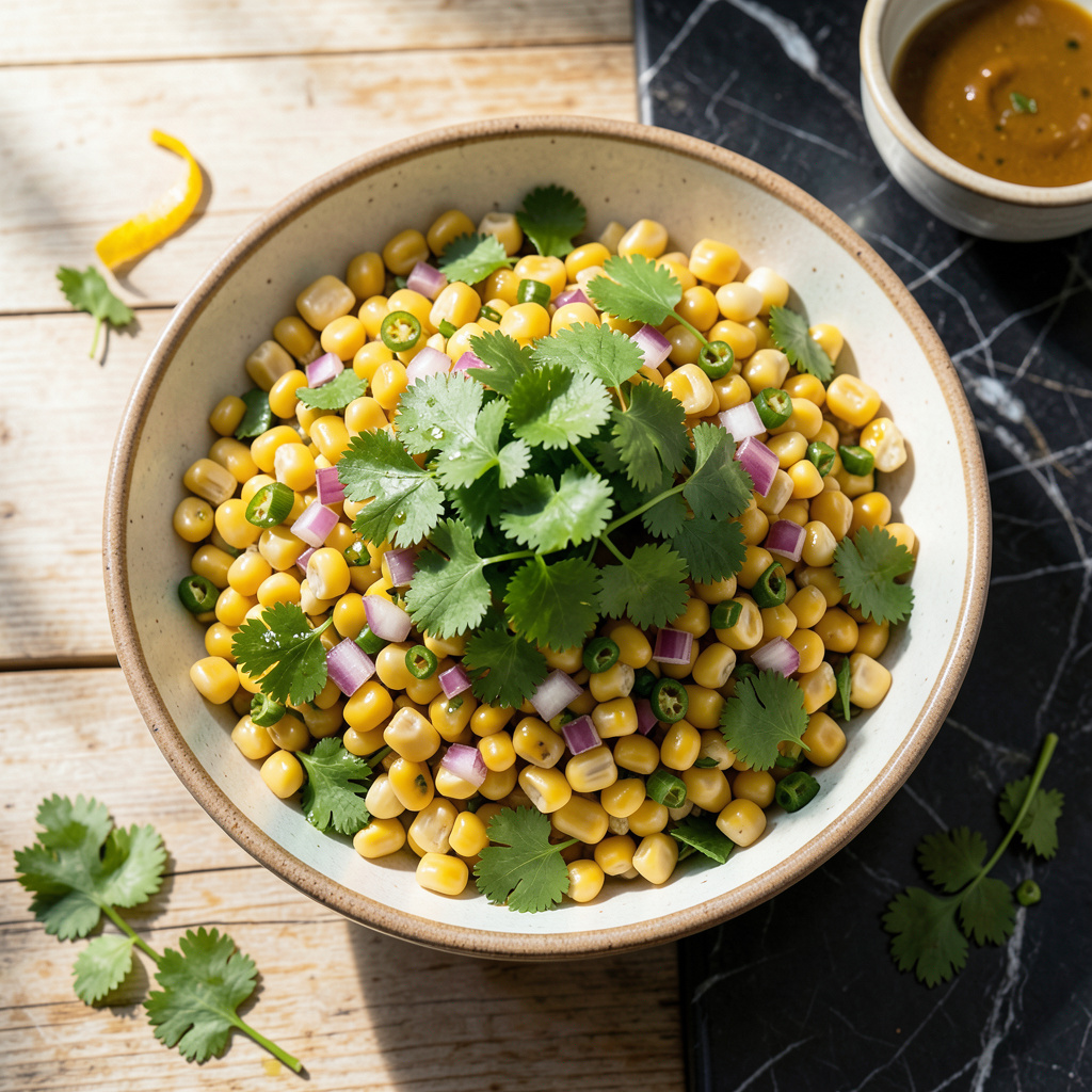 Corn Cilantro Salad Recipe: Zesty Lime and Fresh Herb Crunch