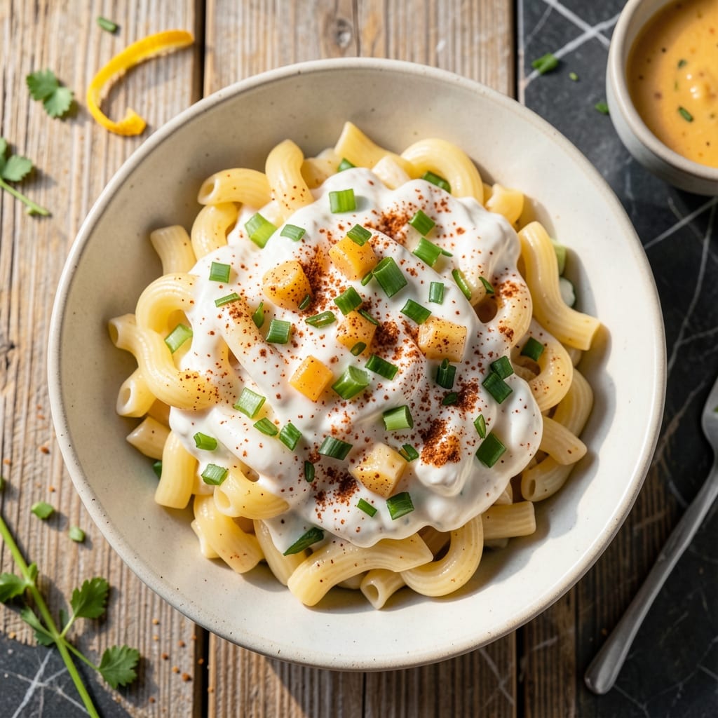 Cheddar Sour Cream Macaroni Salad Recipe: Zesty Twist With Creamy Bite