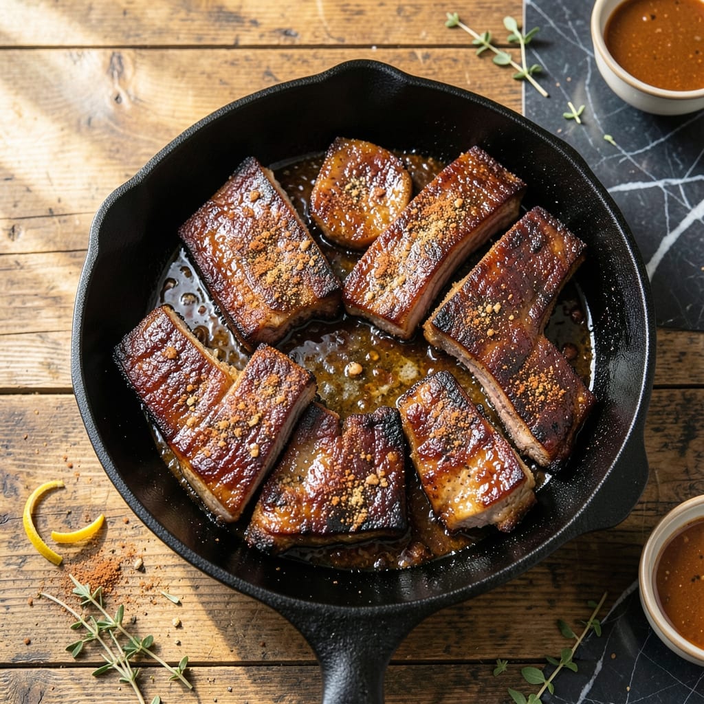 Cast Iron Pork Ribs Recipe: Smoky Caramelized Crust at Home