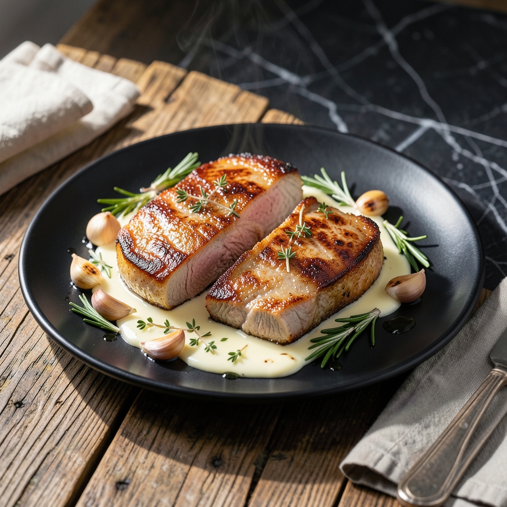 Buttered Pork Chop Recipe: Pan-Seared With Garlic Brown Butter Glaze